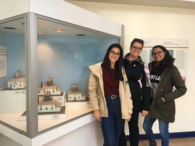 international students visiting a Newfoundland museum